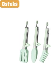 Set van 3 Gootsteenmatten – Rond 29 cm – Wit, Grijs en Zwart - Siliconen