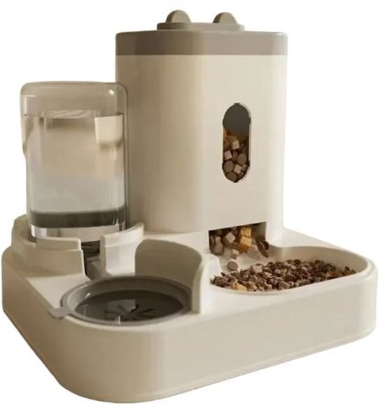 Automatische Kattenvoeder 2,3 L - Waterdispenser 1,3 L - Set - Automatische - €65,99