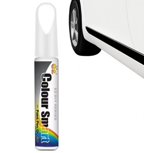 Witte lakstift kwastje auto kras reparatie pen waterbestendig voor auto motor scooter fiets e-bike fatbike