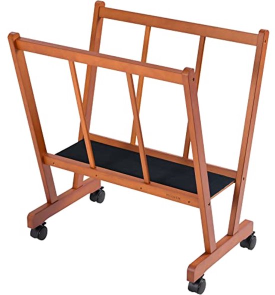 MEEDEN Wooden Large Print Rack - Artist and Display Storage Rack - High Quality Drying Rack with Wheels, Art Storage Rack for Canvas, Prints Panels MEEDEN Wooden Large Print Rack - Artist and Display Storage Rack - High Quality Drying Rack with Wheels, Art Storage Rack for Canvas, Prints Panels