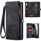 Solidenz Hoesje - Geschikt voor Samsung Galaxy S25 / S24 - Urban Wallet - Zwart