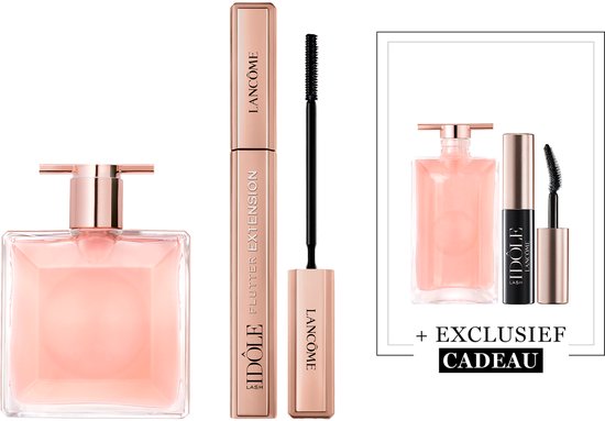Lancôme Idôle Eau de Parfum - 25ml & Lancôme Lash Idôle Flutter Extension Mascara Zwart - 01 True Black + 2 Cadeaus
