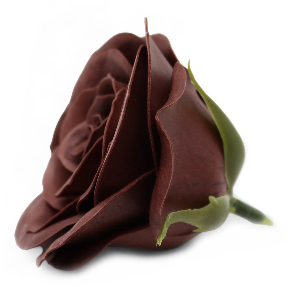 Zeepbloem boeket van 3 bloemen - Groot (7-Laags) Vintage Roos - Chocolade - moederdag tip