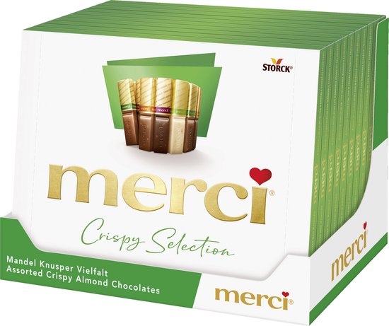 Merci Finest Selection - Amandel - Chocolade - tray a 10 stuks 250 gr