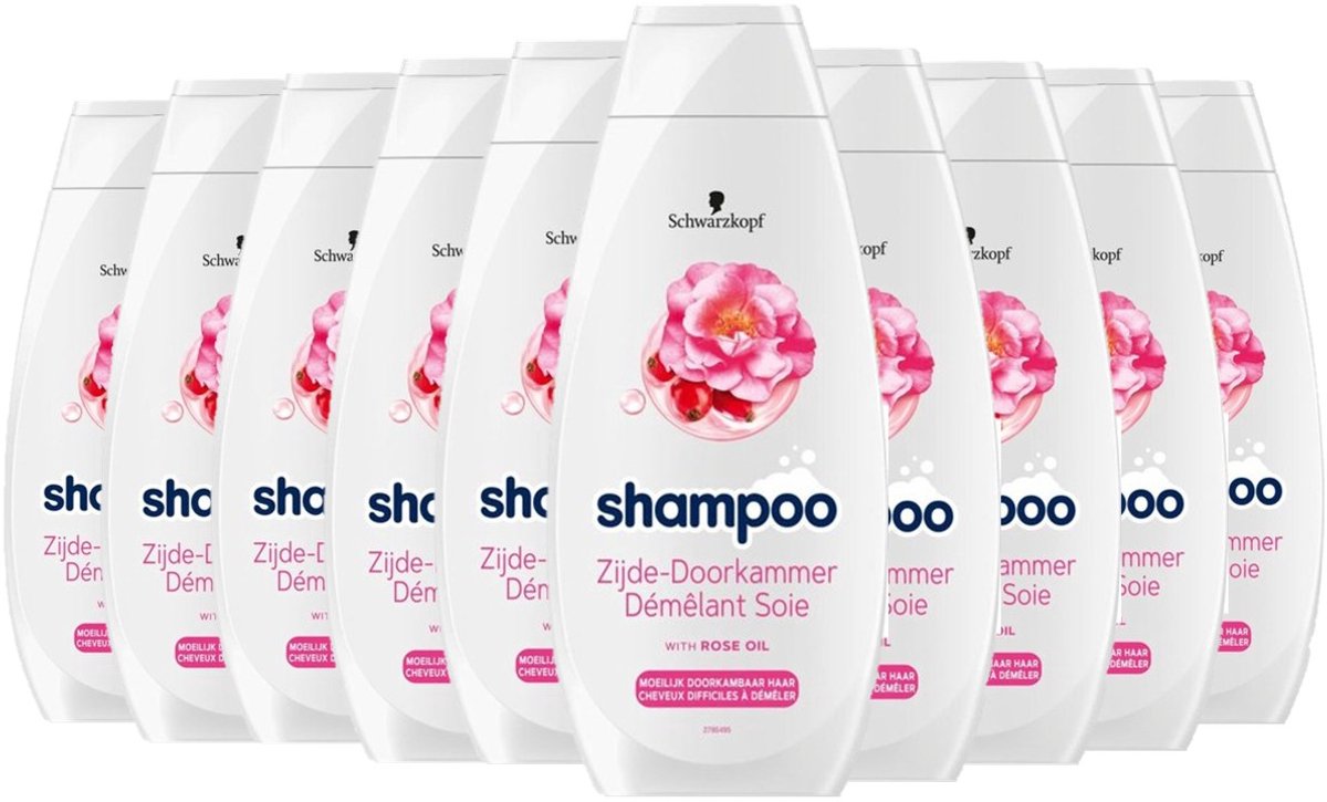 Schwarzkopf Zijde-Doorkam Shampoo - 10 x 400 ml
