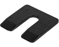 Radix uitvulplaatjes – 3 mm – 50x47 mm – zwart (48 stuks) – kunststof stelwiggen voor montage & afbouw