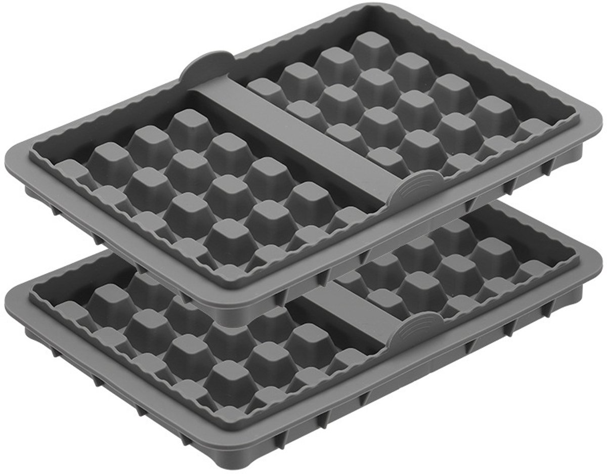 2 stuks Geschikt voor NinjaAF400AF451SL400 AF500 Airpan Accessoires Waffels Silicone Bakplaat- grijs
