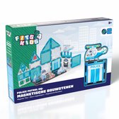 Fits4Kids® Magnetic Tiles - Police Patrol HQ - 28-delig - Magnetisch Speelgoed - Bouwstenen - Montessori - STEM Speelgoed - 3+ jaar