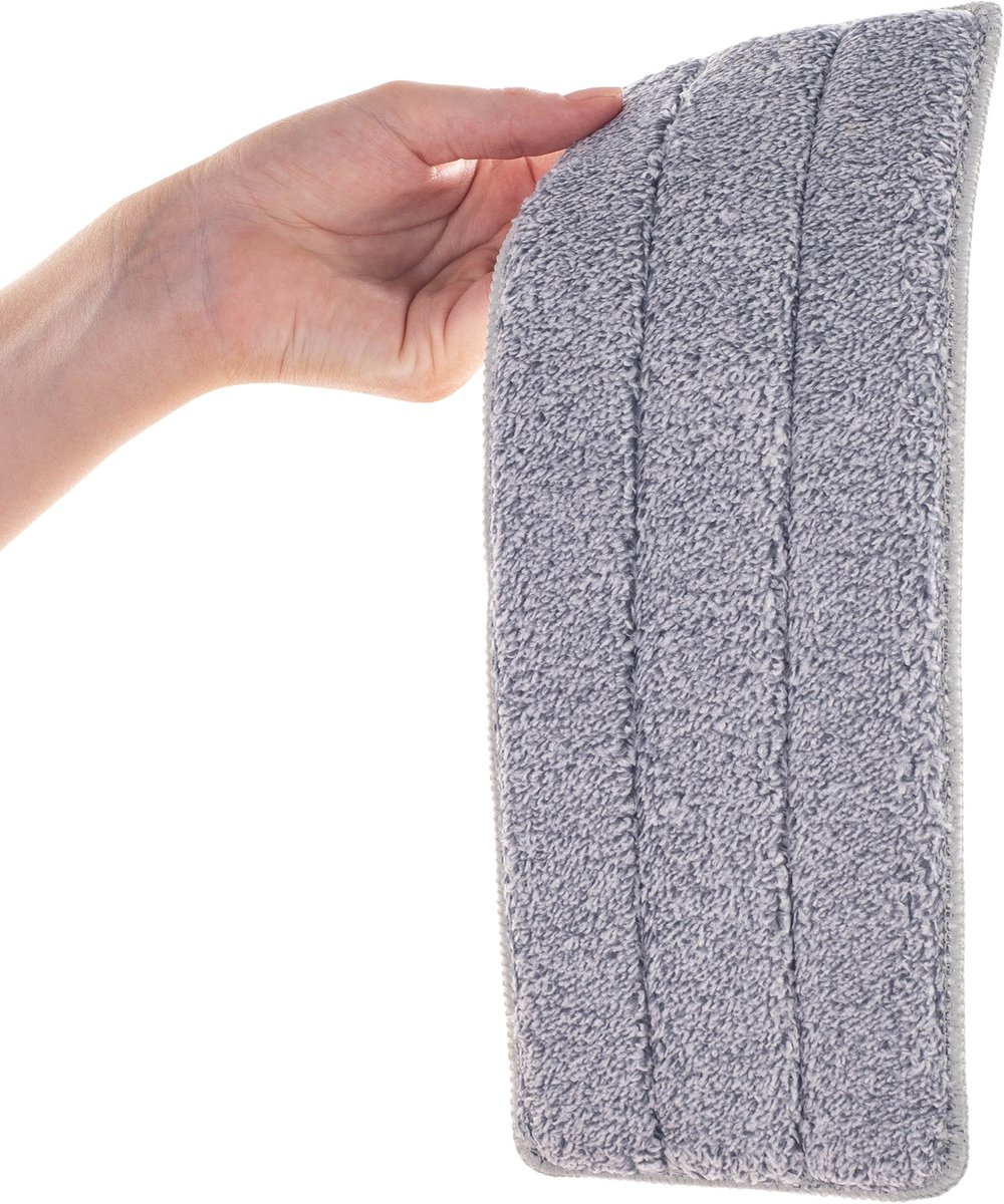 KADAX Platte Mop Inzet Vervangingshoes Microvezel Tip Plat 32x12cm