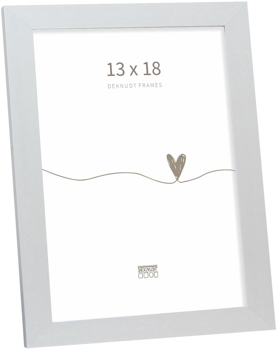Deknudt Frames Fotolijst - Zilver - S44CD1 - Voor foto: 13x18 cm