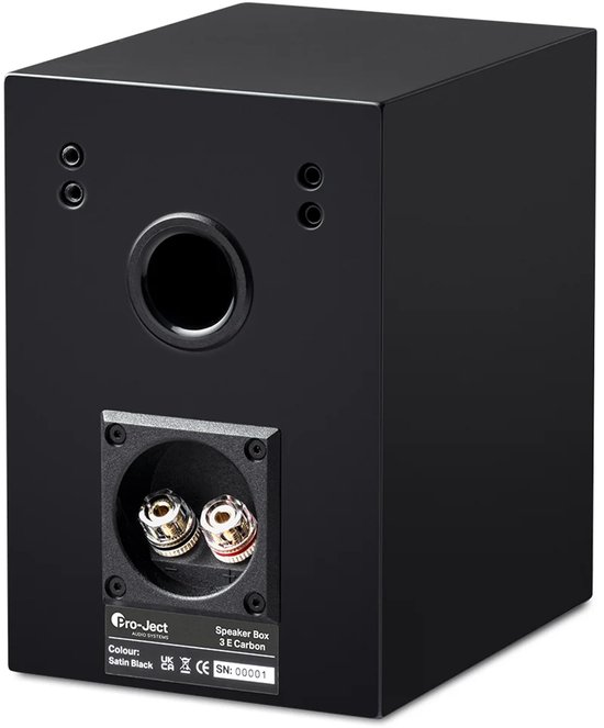 Pro-Ject Speaker Box 3E Carbon Boekenplank Speakers - High-End Geluid - Carbon Afwerking - 2-Weg - Satijn Zwart — afbeelding 3
