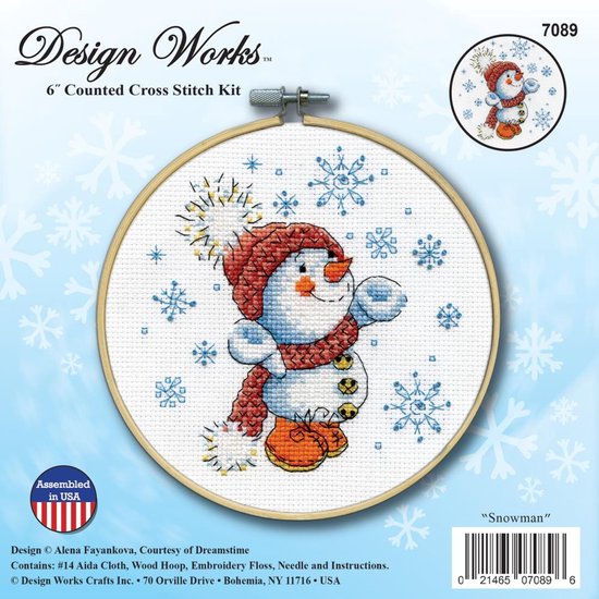Heritage Crafts borduurpakket kerstkaart Polar bear 1242A telpatroon