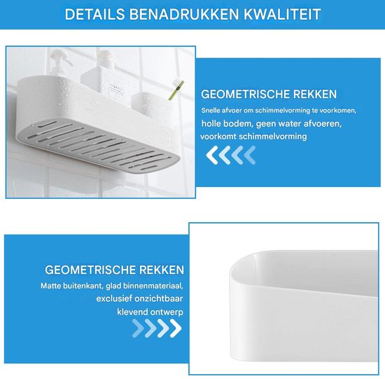 Saniclear nero doucherek - shampoohouder 52cm mat zwart - online kopen? | Korting tot 57