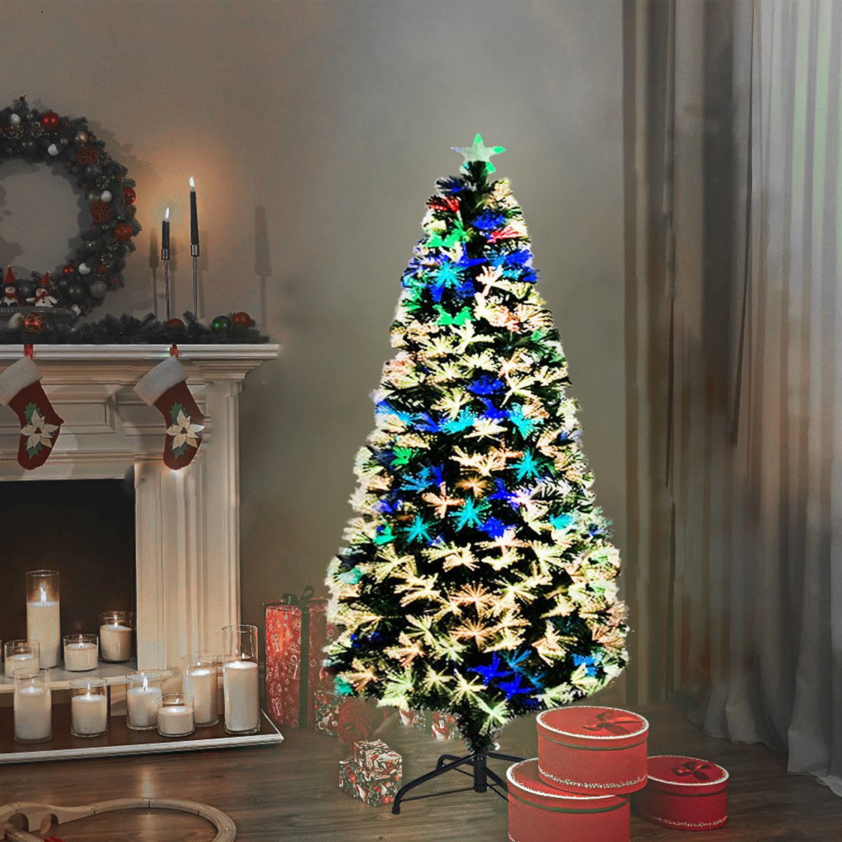Kunstkerstboom Allison 240 cm inclusief verlichting kopen? Kerstbomen