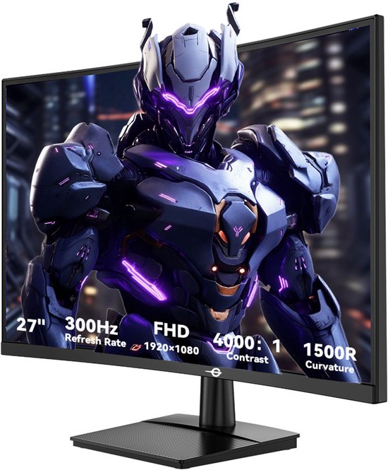 Monitor Gaming R1500 TITAN ARMY C27A1H R1500 16:9 Fast VA FHD 300Hz Gaming monitors | bol