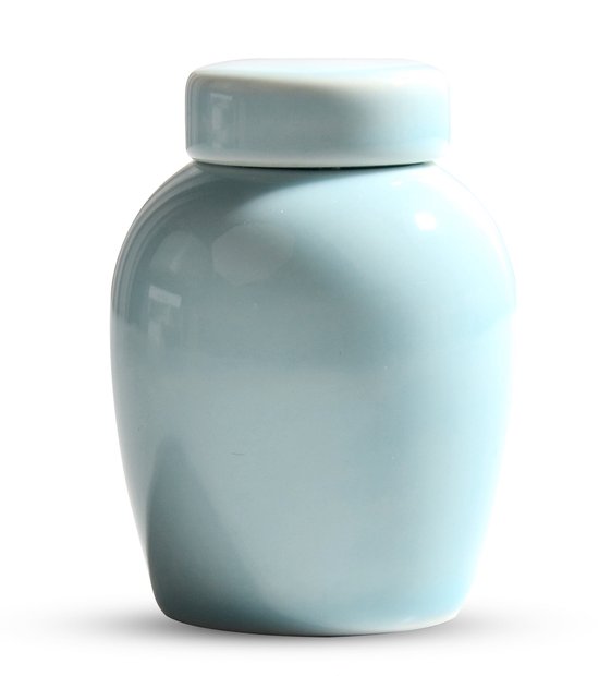 Exnemel Kleine asurn, voor menselijke as, mini-crematie-urn voor as, voor volwassen huisdieren, honden, katten, bewaring van crematie-as (geel