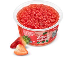 Inspire Food Company - Bubble tea - Bubble Tea Parels - Popping Boba Pearls - Popping Fruitparels - Aardbeien smaak - 450 gram