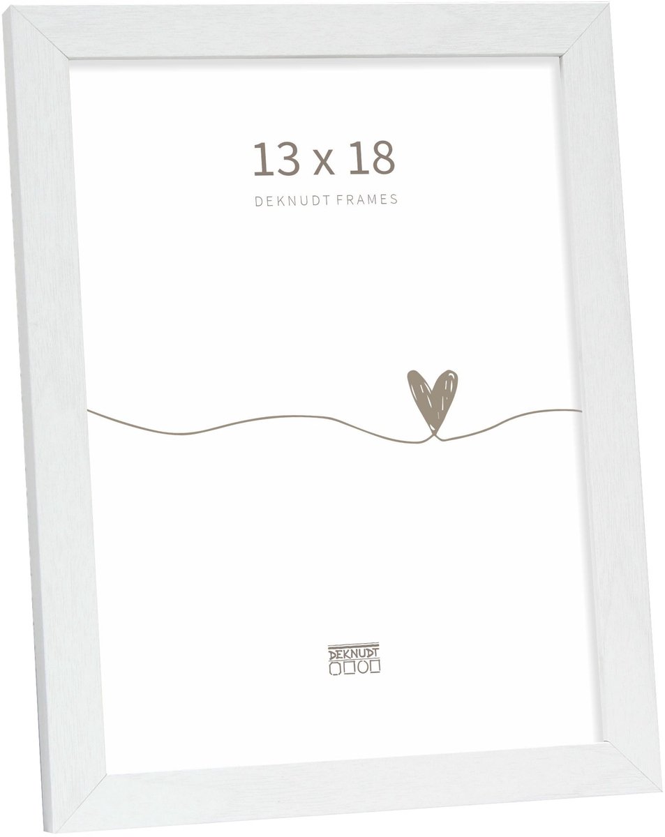 Deknudt Frames Fotolijst - Wit - S44CF1 - Voor foto: 13x18 cm