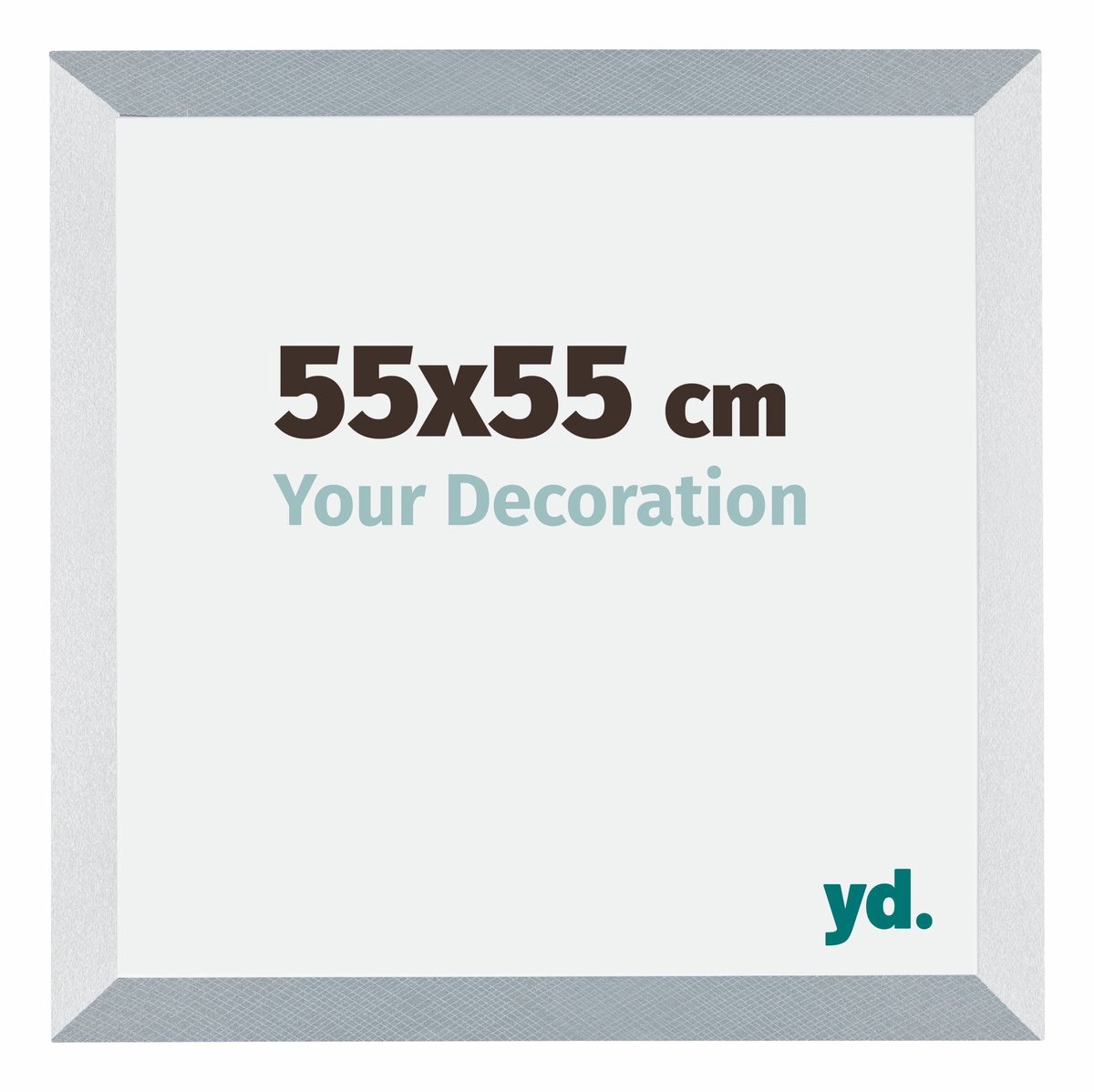 yd. Your Decoration - Fotolijst 55x55 cm - MDF - Aluminium Geborsteld - Mura