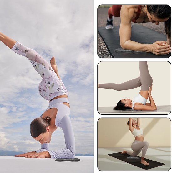 Ynkkvre-Yoga Kniekussen – 2 Stuks – Anti-Slip Yoga Knie Pad Mat 20 x 20 cm – Ondersteuning voor Knieën, Polsen en Ellebogen – Voor Yoga, Fitness en Pilates van ynkkvre — afbeelding 4