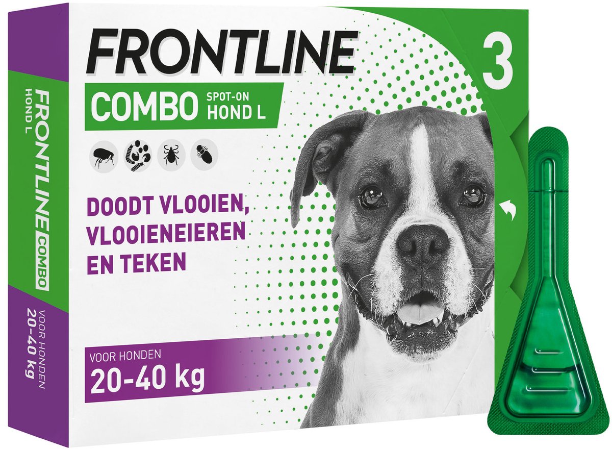 Frontline Combo Hond L (20-40 kg) - 2 x 6 pipetten