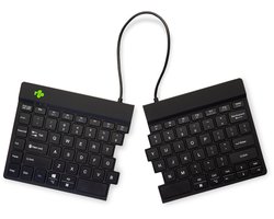 R-Go Split - Draadloos Ergonomisch Toetsenbord - Pauze-indicator - Gesplitst - US QWERTY - Zwart