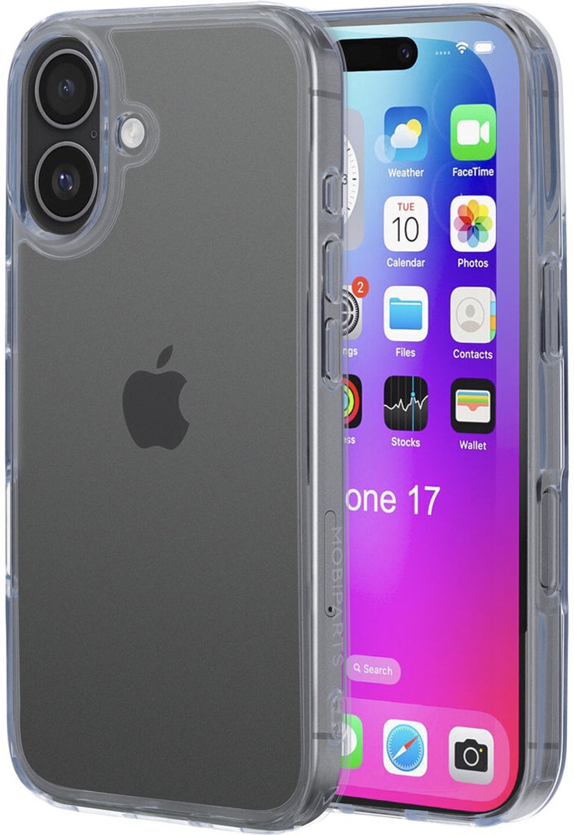 Mobiparts hoesje geschikt voor Apple iPhone 17 - Hardcover - Transparant