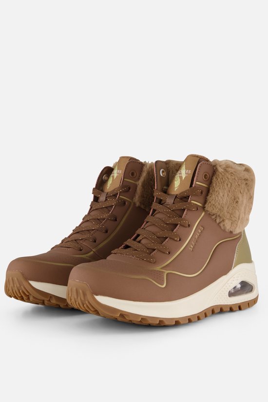 Skechers Uno Rugged - Bottes femmes pour femmes Fall Shimmer - Taupe/ Or - Taille 38
