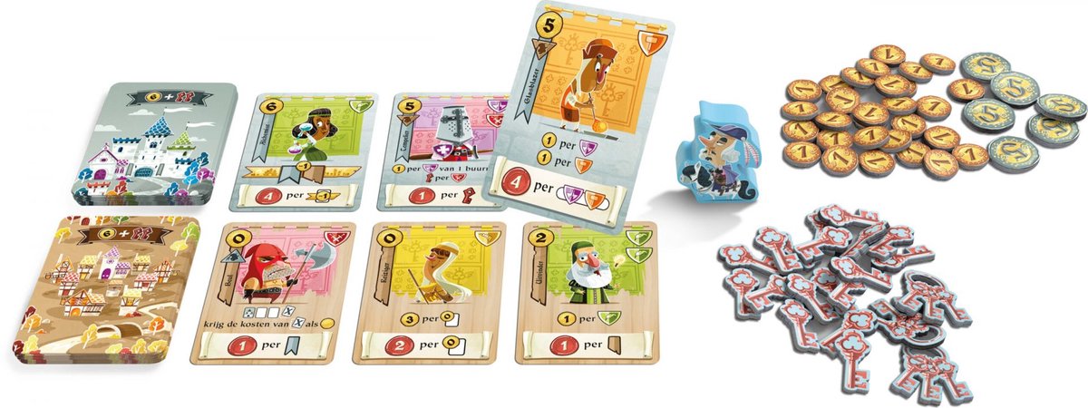 White Goblin Games - Castle Combo - Kaartspel - 2 tot 5 spelers - Tactisch familiespel - Vanaf 10 jaar - Ideaal cadeau — cadeau in Partyspellen - foto 2