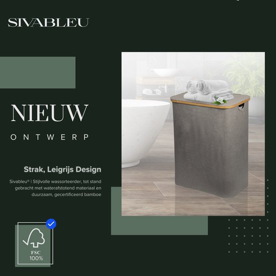 Panier à linge 3 compartiments - trieur à linge - 160L - avec 3 sacs amovibles - panier à linge - trieur à linge avec couvercle - pliable - sacs à linge neufs