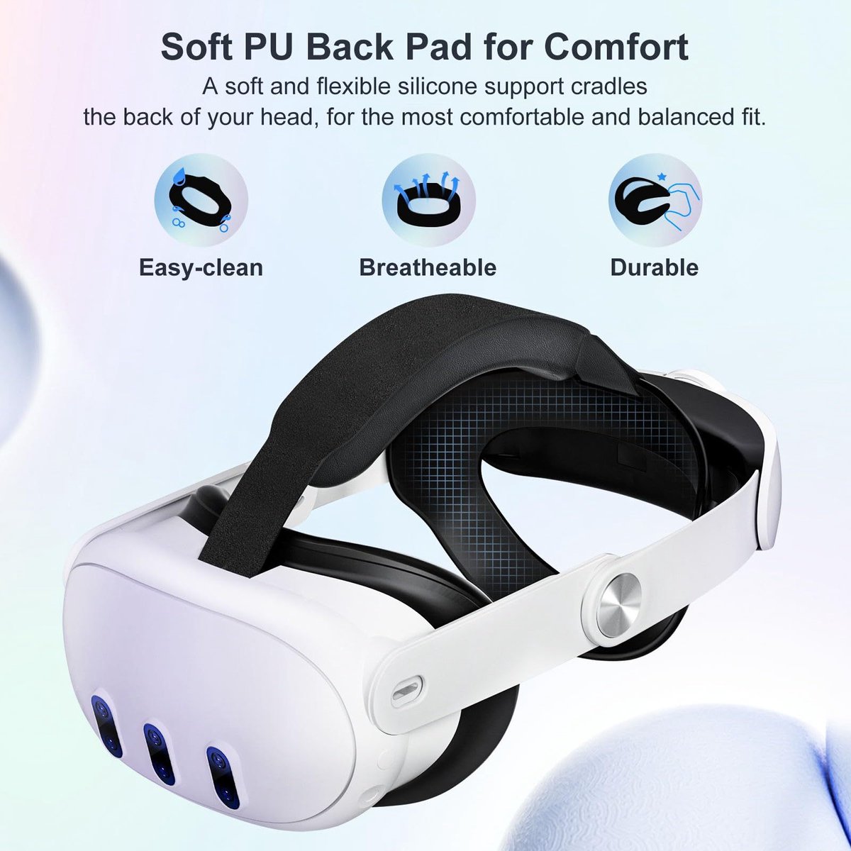 Geschikt voorMeta Quest3/3S/2 Elite Hoofdband Verstelbare Maat Decompressie VR Accessoire thumbnail 3