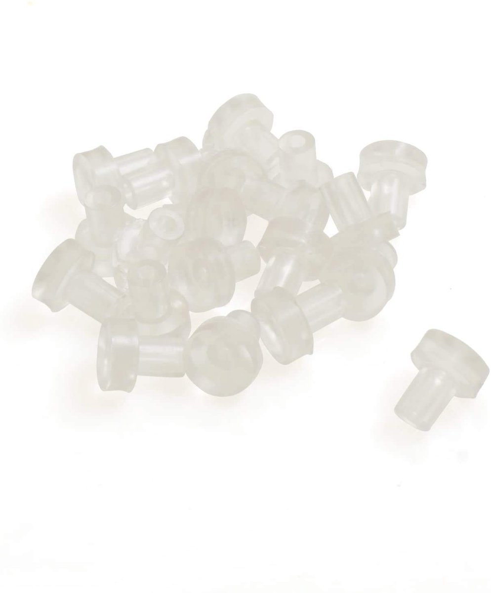 Deisgn61 PVC Glasplaat Set - 20-delig - Ã˜ 5 mm en Ã˜ 15 mm - Transparant