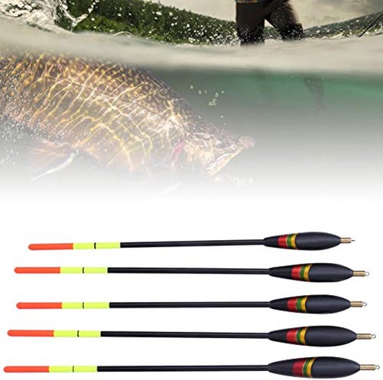 Foto: Thkfish visdobbers 5 stuks oranje fluorescerend balsa hout