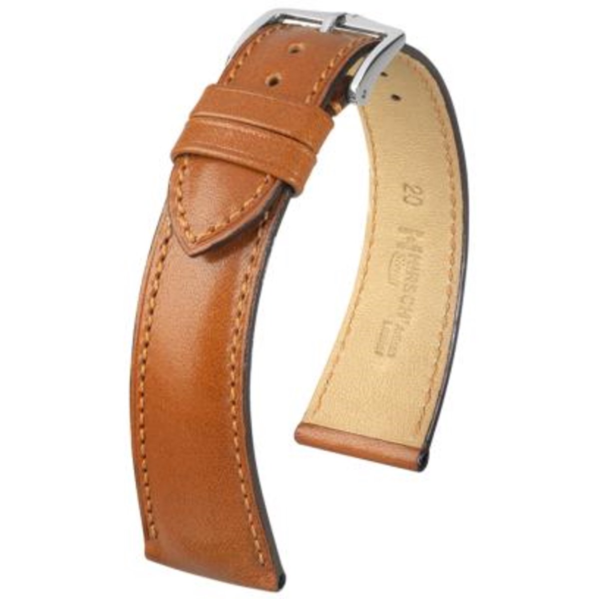 Hirsh Horlogeband Siena Cognac - Leer - 16mm