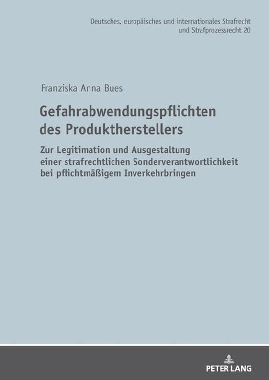 Deutsches, europaeisches und internationales Strafrecht und  ... - cover