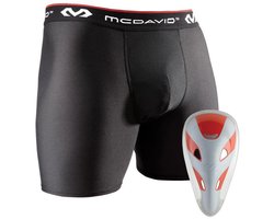 McDavid - MLB - Honkbal - Tok - Met Boxer Short - Inclusief FlexCup - Volwassenen - Zwart - X-Large