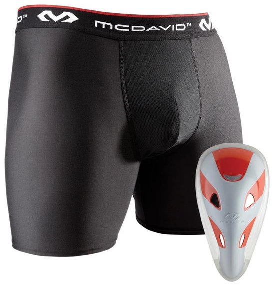 McDavid - MLB - Honkbal - Tok - Met Boxer Short - Inclusief FlexCup - Volwassenen - Zwart - X-Large