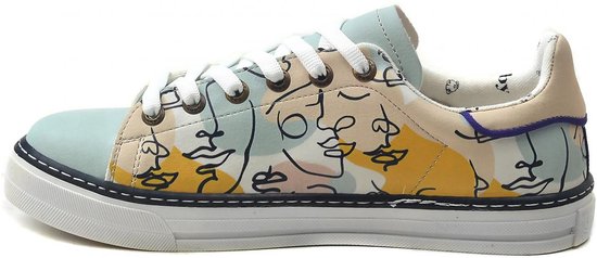 GOBY - Art Faces - Baskets pour femmes - Chaussures pour femmes - Haute qualité - Fait main - Taille 38