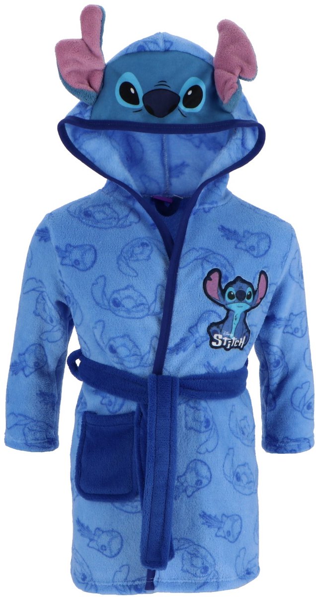 Disney Lilo en Stitch Blue kinderbadjas 2 - 3 jaar / 92 - 98 cm