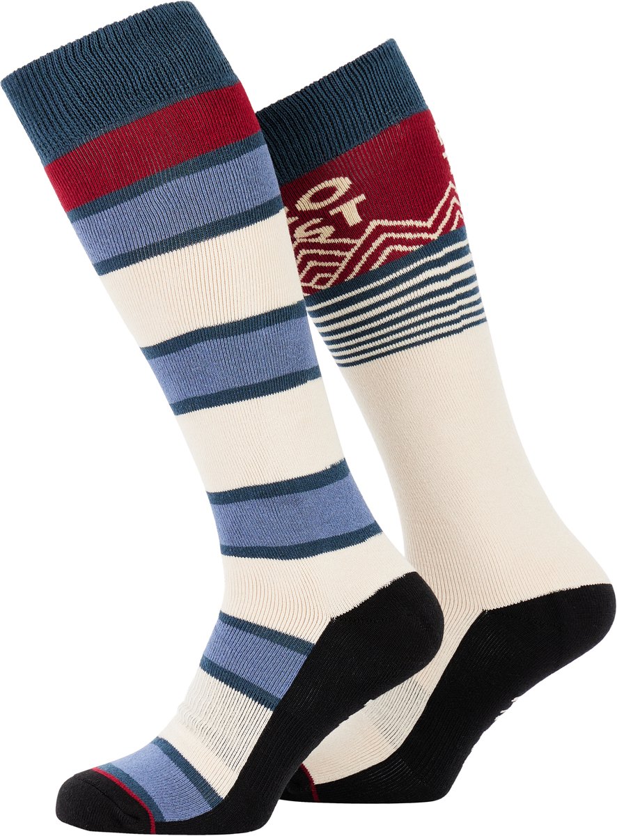 Protest Prtwiseton Skisokken Heren Gestreept Outdoor Marineblauw