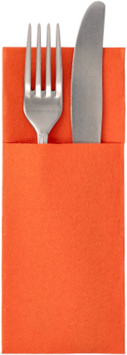 50 Servetten ROYAL Collection 40 cm x 30 cm nectarine met bestekvouw