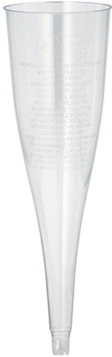 50 Glazen tops voor champagne (zonder voetjes) 0,1 l Ø 5 cm · 17,5 cm glashelder