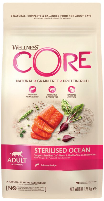 Wellness Core Grain Free Cat Sterilised - Zalm - Kattenvoer - 1.75 kg