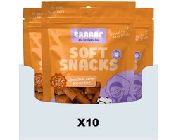 10x Braaaf Hondensnack Sticks Wortel - Sperzieboon - Zalm 85 gr