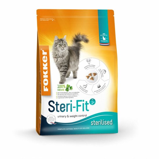 Fokker Steri-Fit Kattenvoer Gevogelte - 2,5 kg