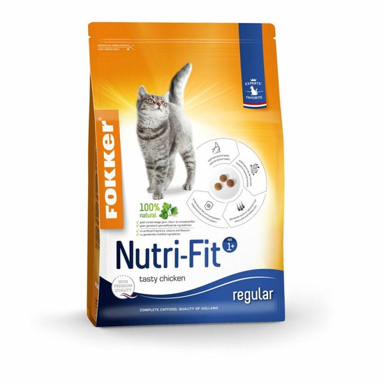 Fokker Nutri Fit Kattenvoer Kip - 10 kg