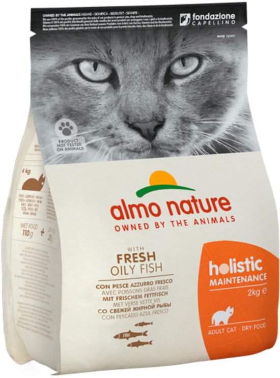 Almo Nature Cat Droog Witvis/Rijst 2 kg