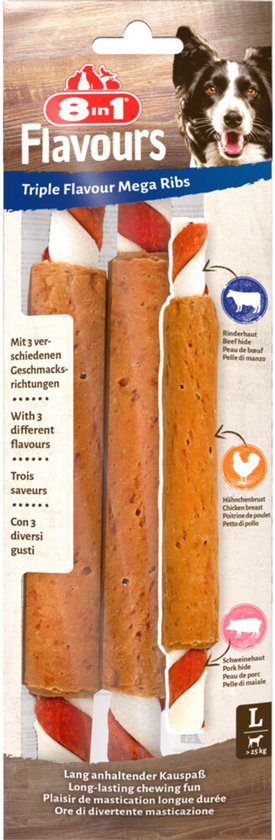 8in1 Triple Flavour Mega Ribs - 12 x 140 gr - Voordeelverpakking