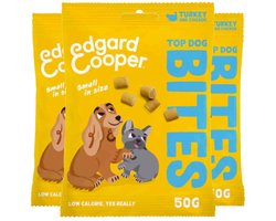 3x Edgard & Cooper Adult Bite S Kalkoen & Kip 50 gr