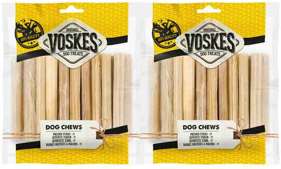 Voskes Geperste Staven M - 2 x 20 stuks - Voordeelverpakking